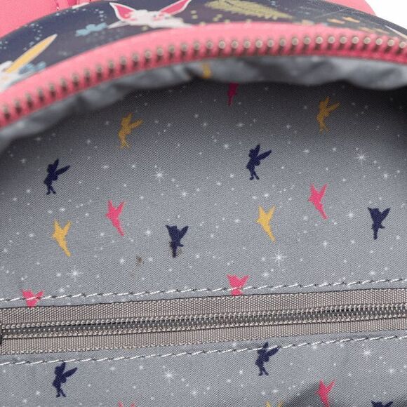 Loungefly Disney Peter Pan PINK Tinkerbell Glow In The Dark Mini Backpack - Picture 7 of 8